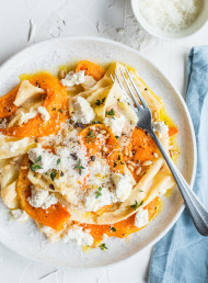 Fresh Pasta with Roasted Pumpkin and Thyme