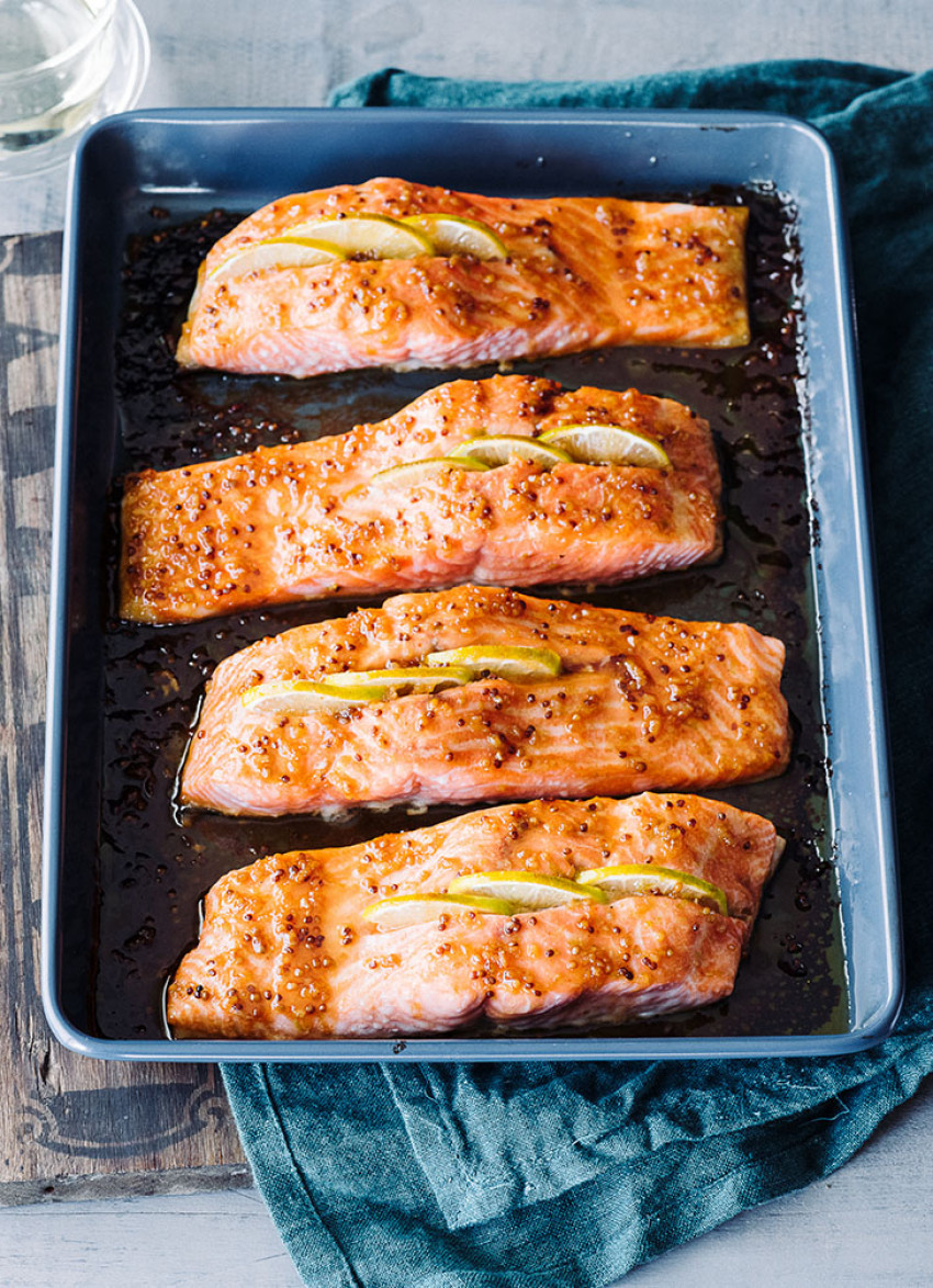 Lime, Honey and Sriracha Roasted Salmon