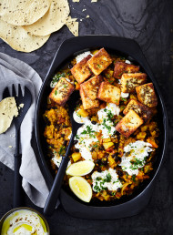 Root Vegetable and Red Lentil Dhal with Paneer