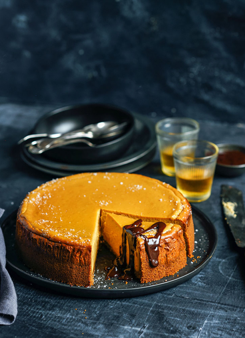 Baked Caramel Cheesecake