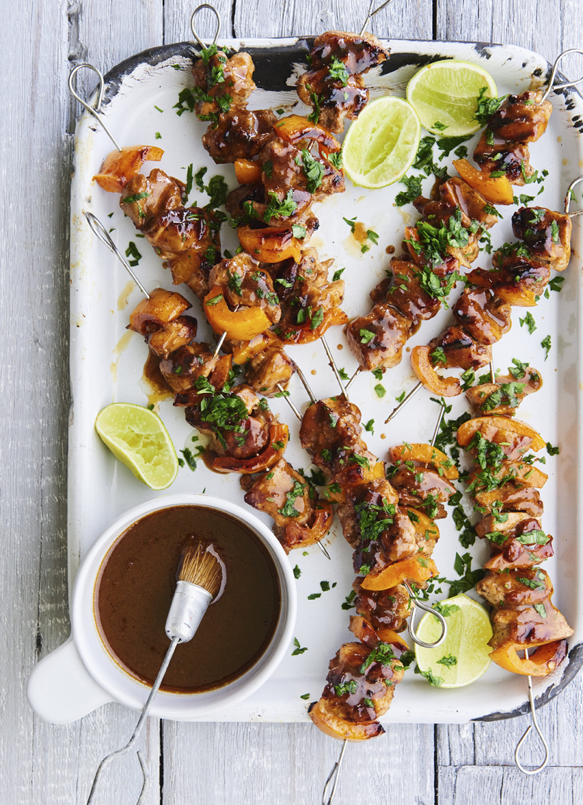 Barbecued Buffalo Chicken Kebabs