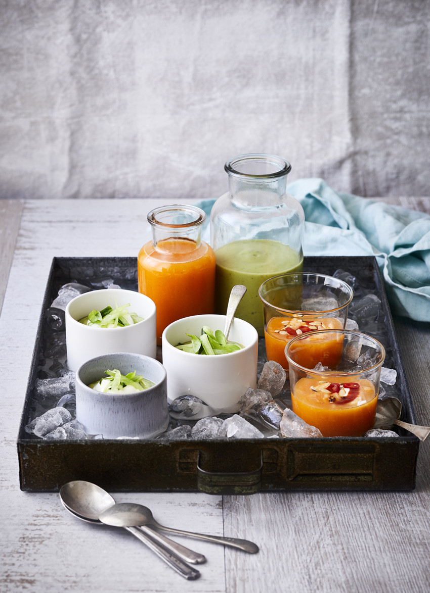 Chilled Rockmelon, Chilli and Lime Soup