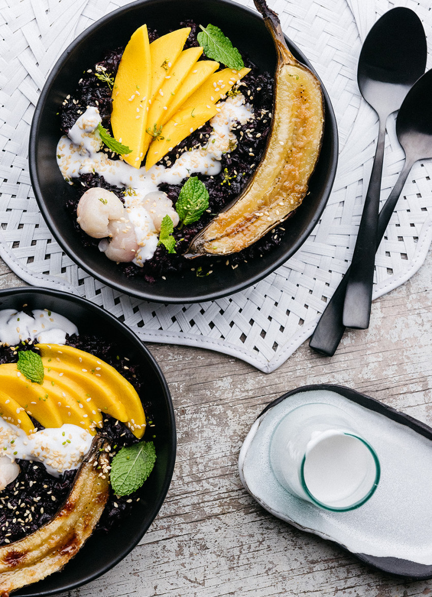 Sticky Black Rice Bowl