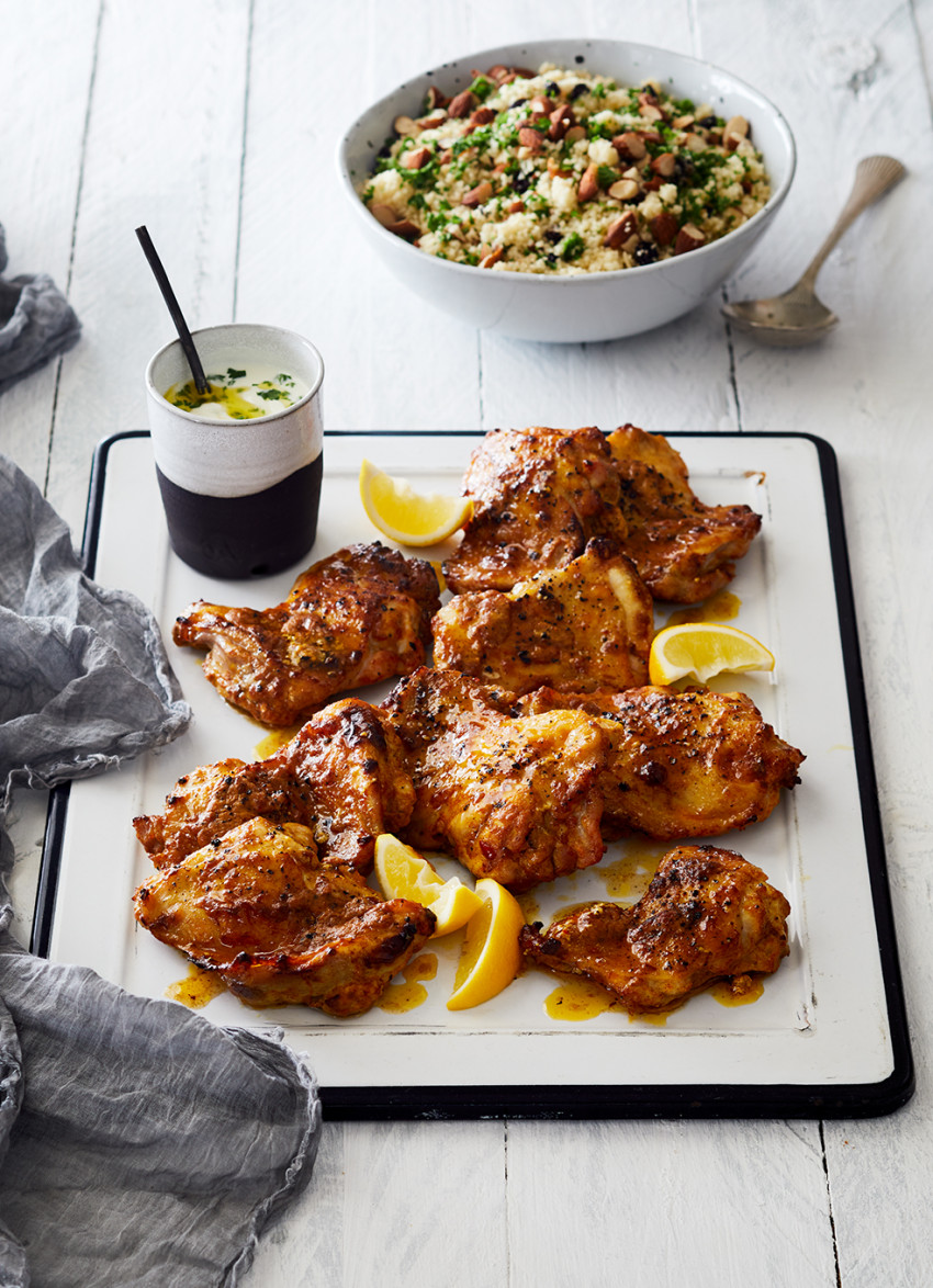 Yoghurt and Spice Roasted Chicken Thighs