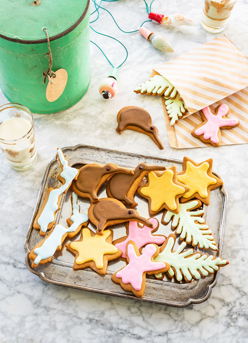 Iced Gingerbread Cookies