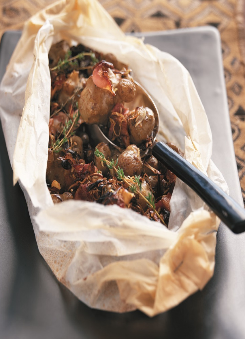 Jerusalem Artichokes with Bacon