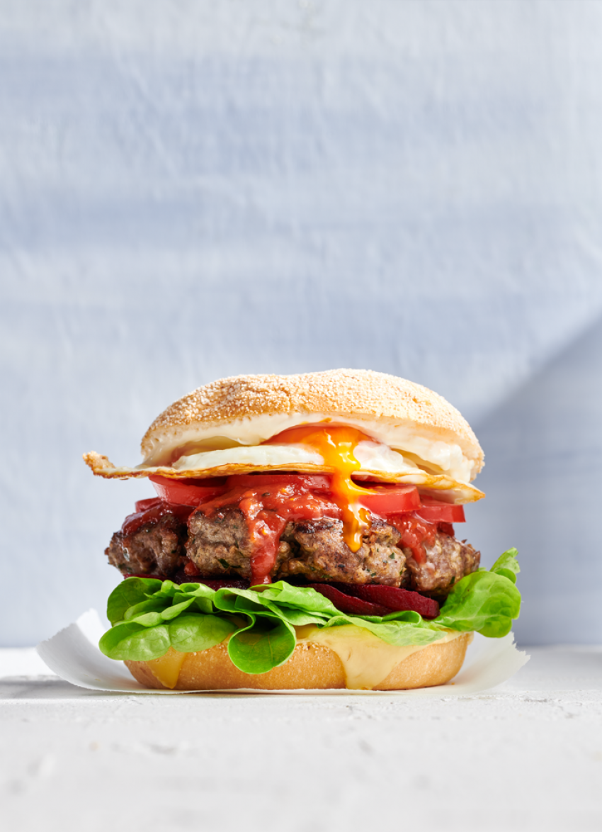 Kiwi Lamb Burgers