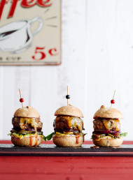 Lamb Burgers with Salted Chilli and Maple Glaze