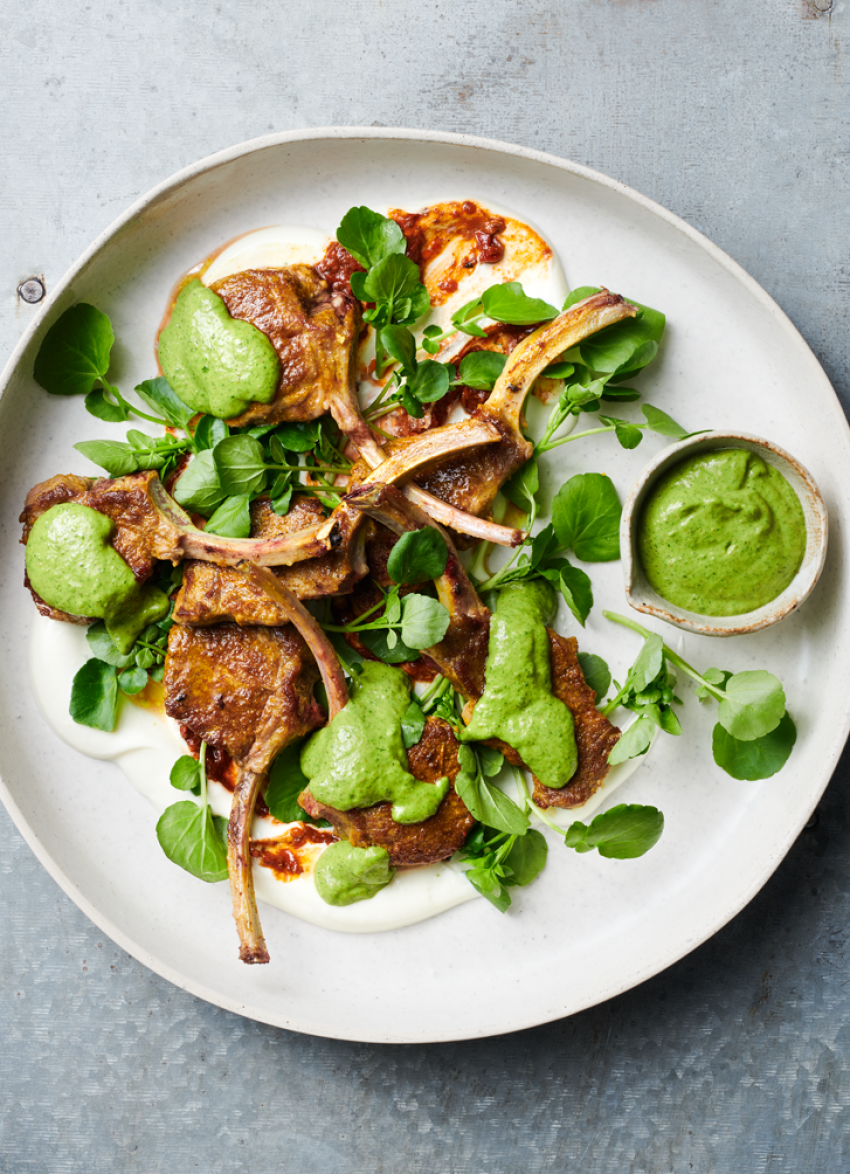 Lamb Cutlets with Salsa Verde