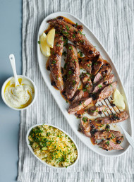 Lamb Fillets with Mustard and Date Vinaigrette