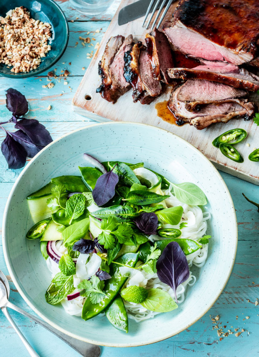 Butterflied Lamb Leg with Vietnamese Salad