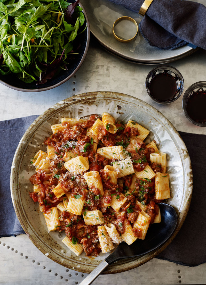 Lamb Ragu with Rigatoni Pasta