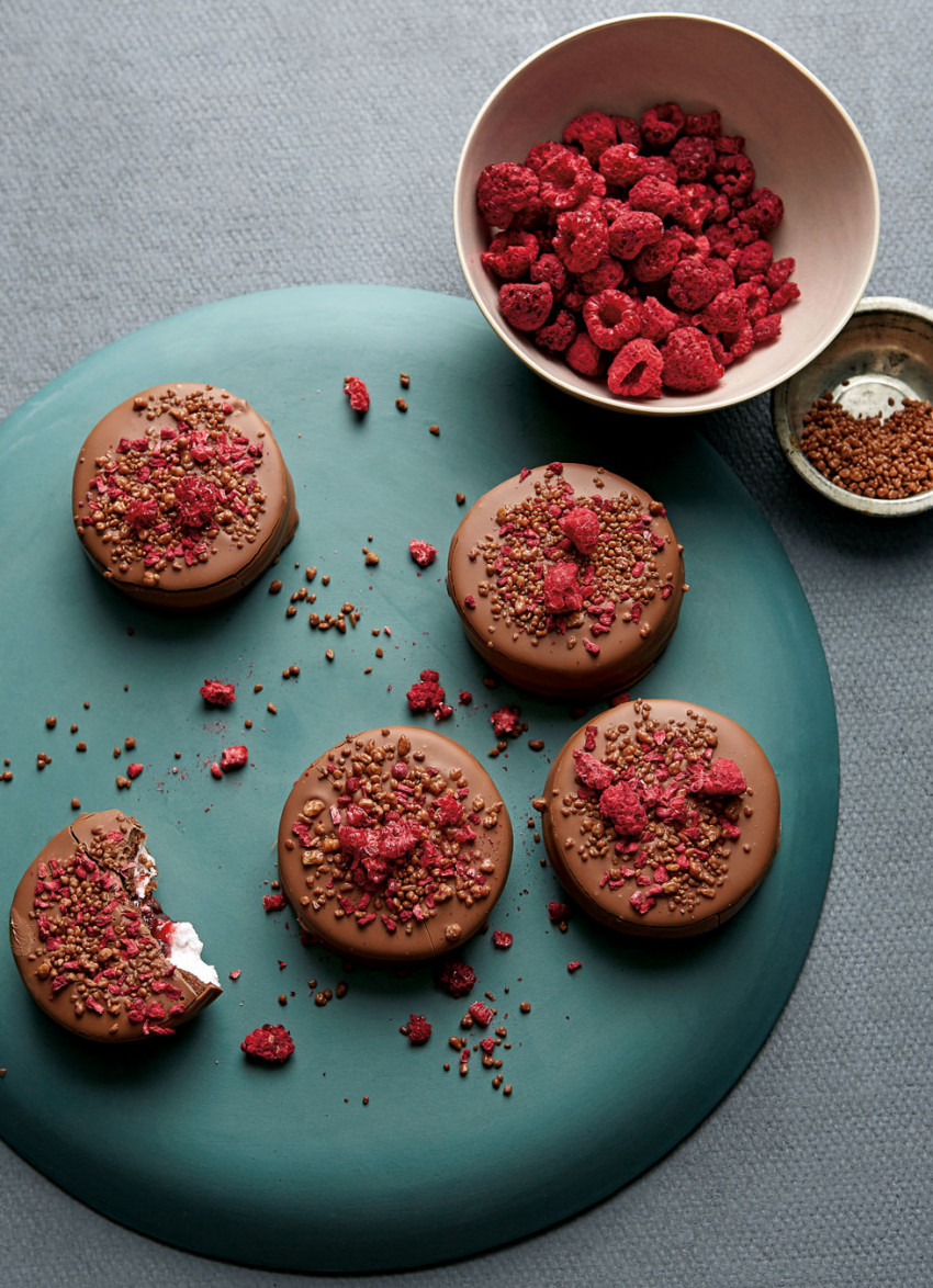 Explosive Raspberry Wagon Wheels