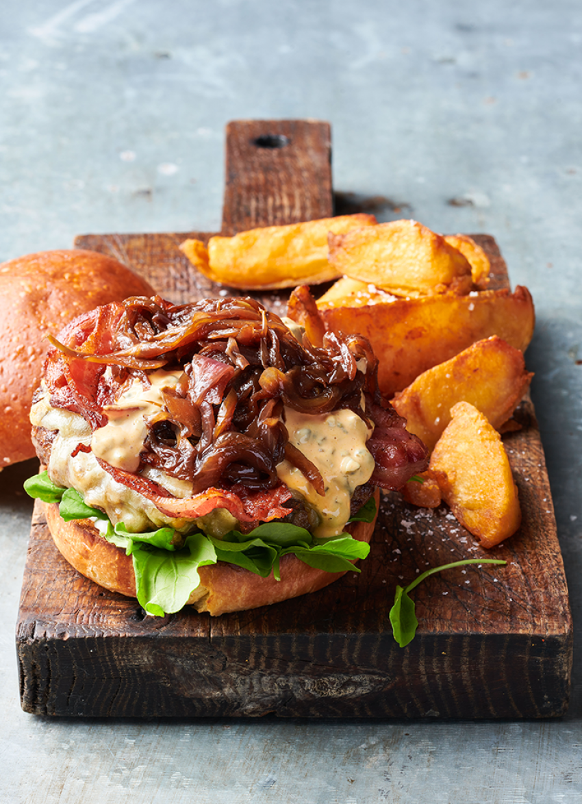 Loaded Beef Burgers » Dish Magazine