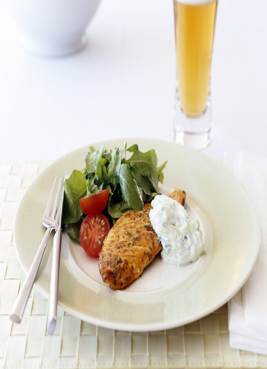 Marinated John Dory Salad with Tzatziki