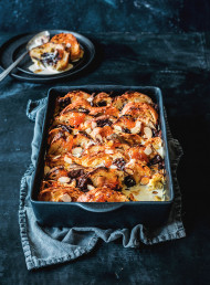 Marmalade and Dark Chocolate Bread and Butter Pudding