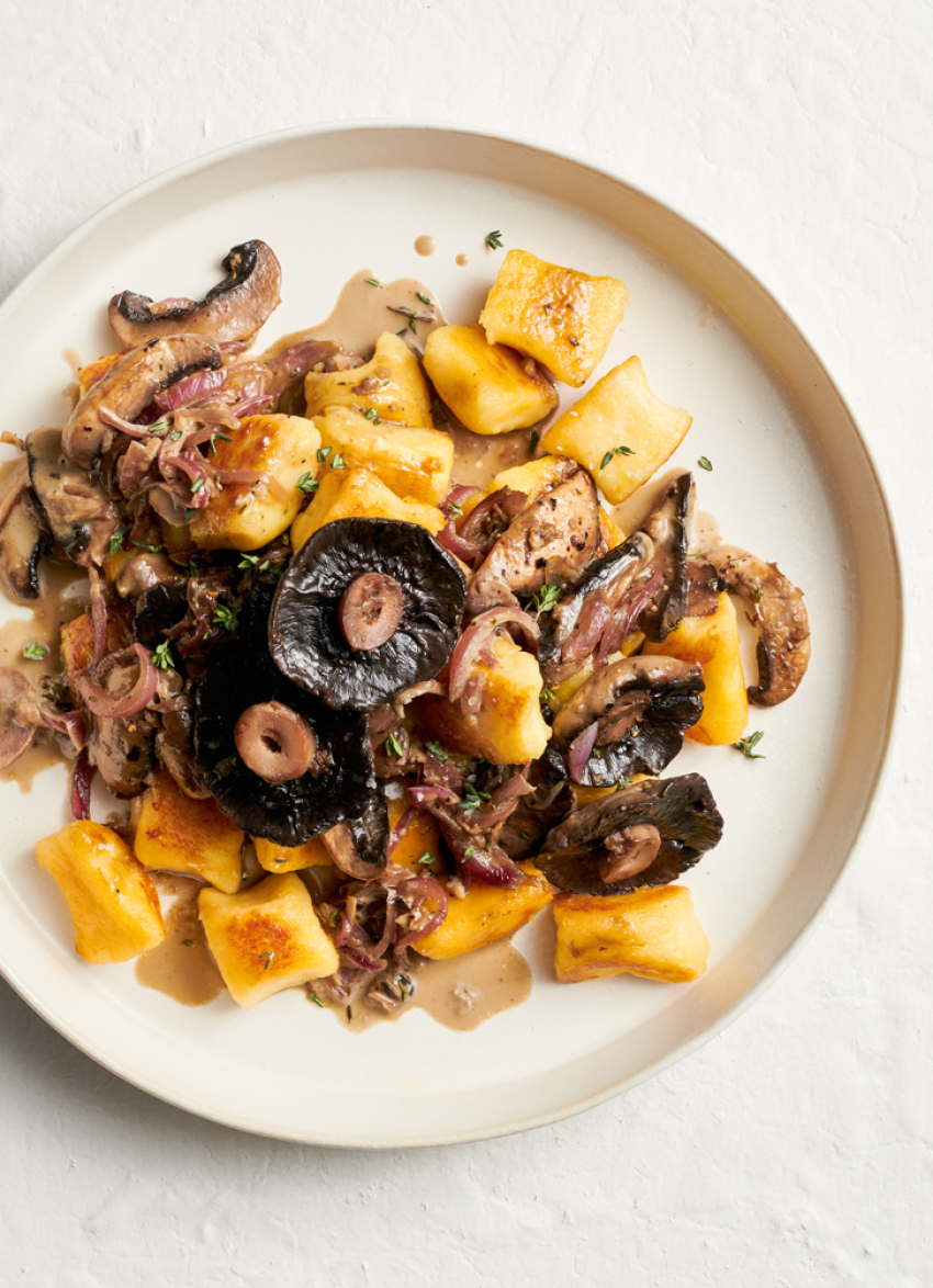 Potato Gnocchi with Mushrooms and Thyme