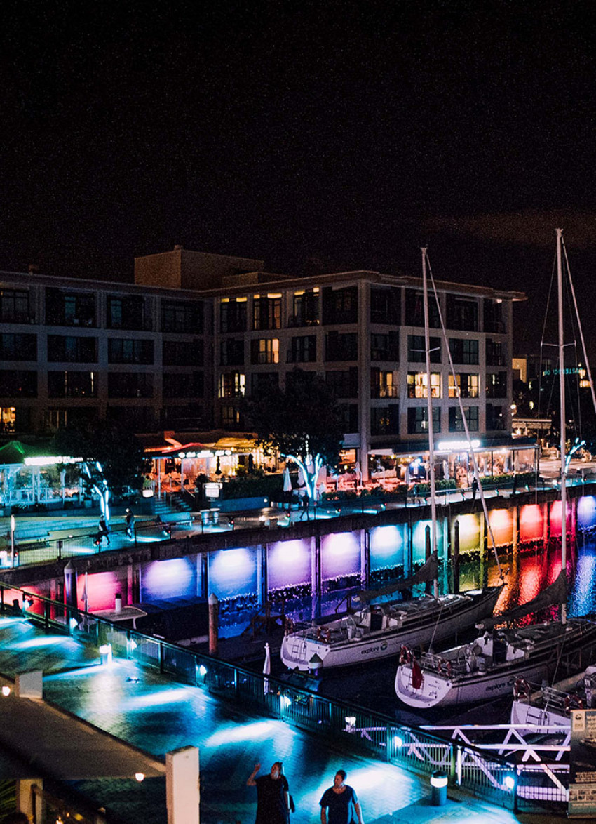 Bright Nights at Auckland's Viaduct Harbour