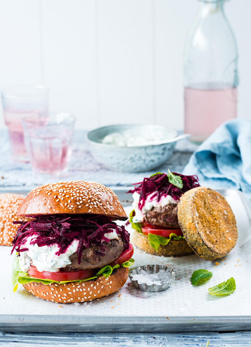 Eggplant Burger Buns