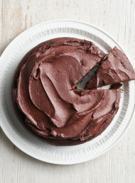 One-pot Chocolate Cake with Sour Cream and Chocolate Frosting