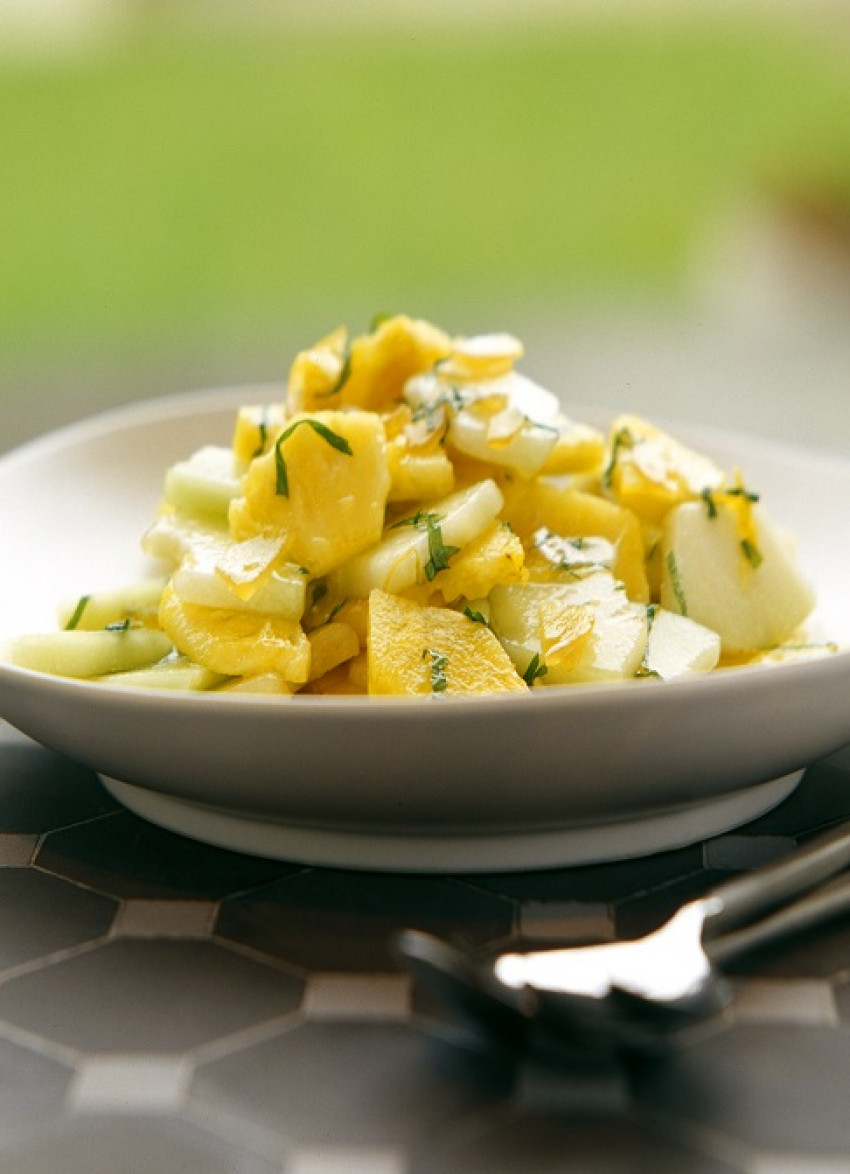 Pineapple, Melon and Ginger Salad