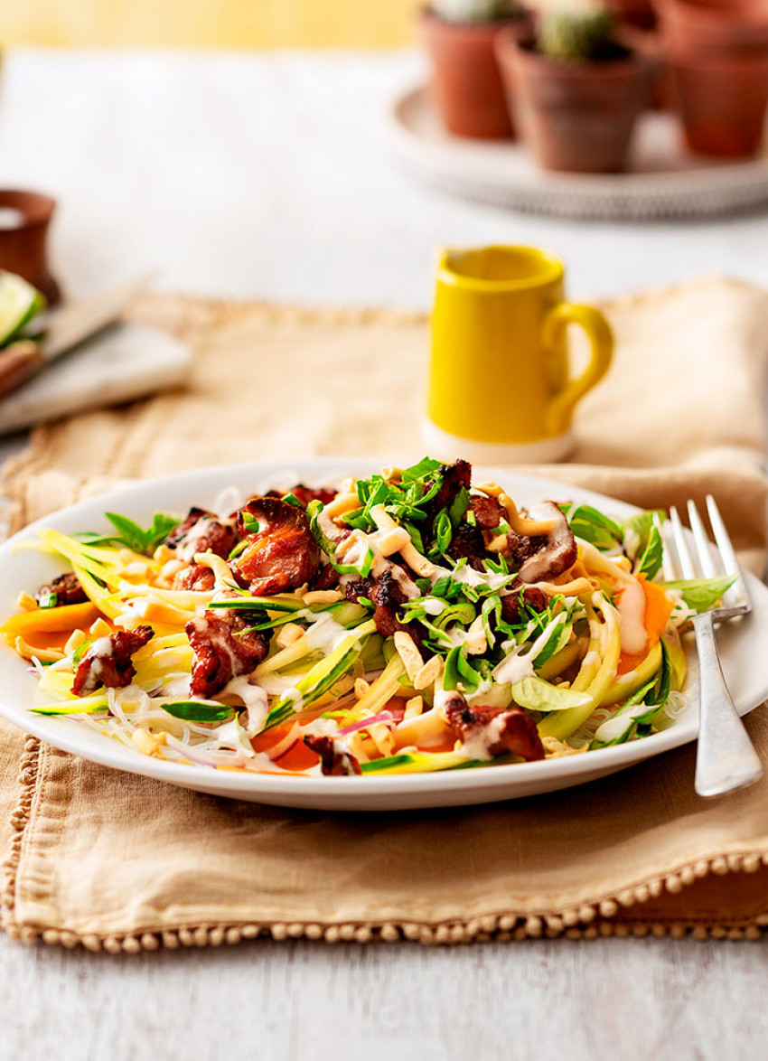 Pork, Mango and Rice Noodle Salad