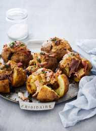 Croque Monsieur Baked Potatoes 