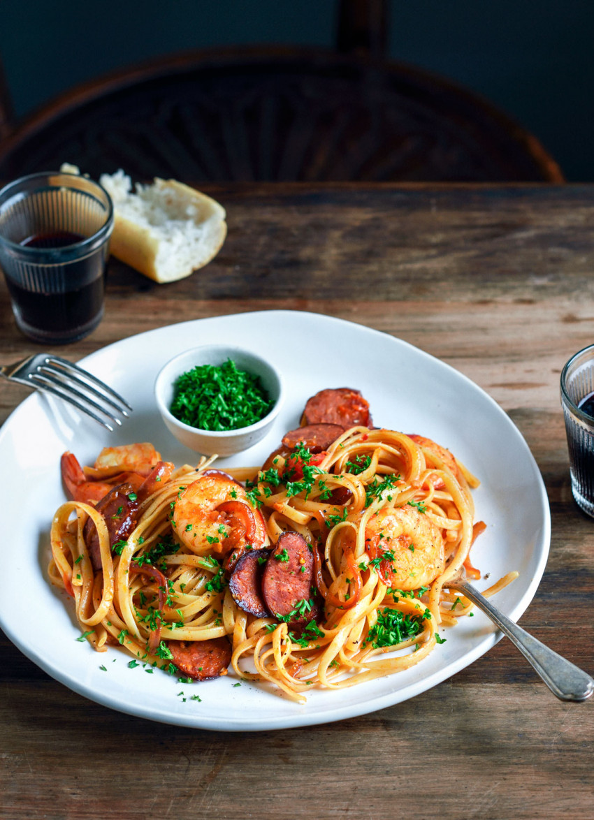 Prawn, Chorizo and Chilli Pasta | dish » Dish Magazine