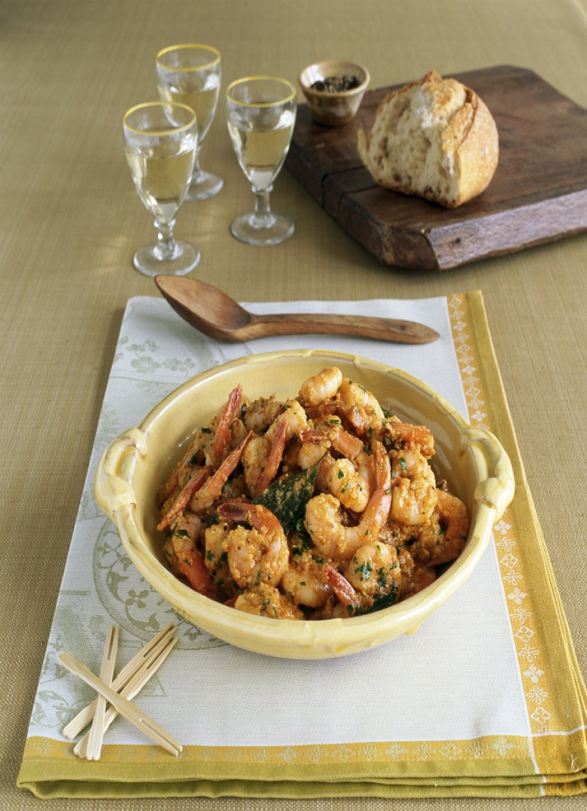 Prawns in Picada Sauce