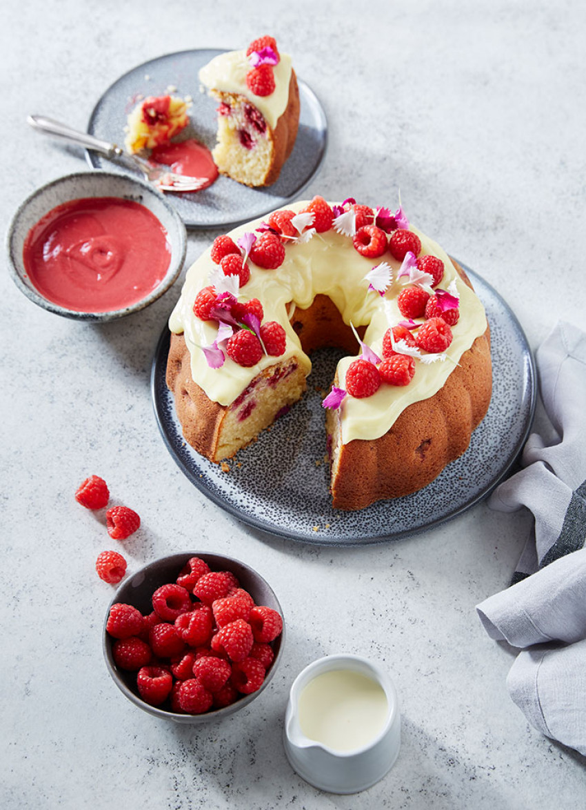 Raspberry Celebration Cake