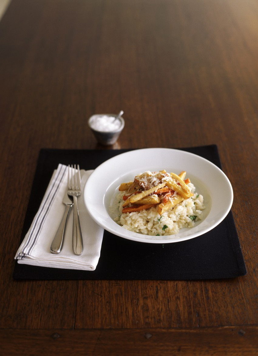 Risotto with Roasted Root Vegetables