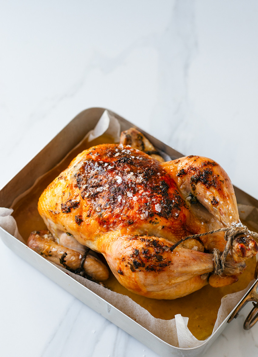 Tarragon, Lemon and Garlic Roast Chicken