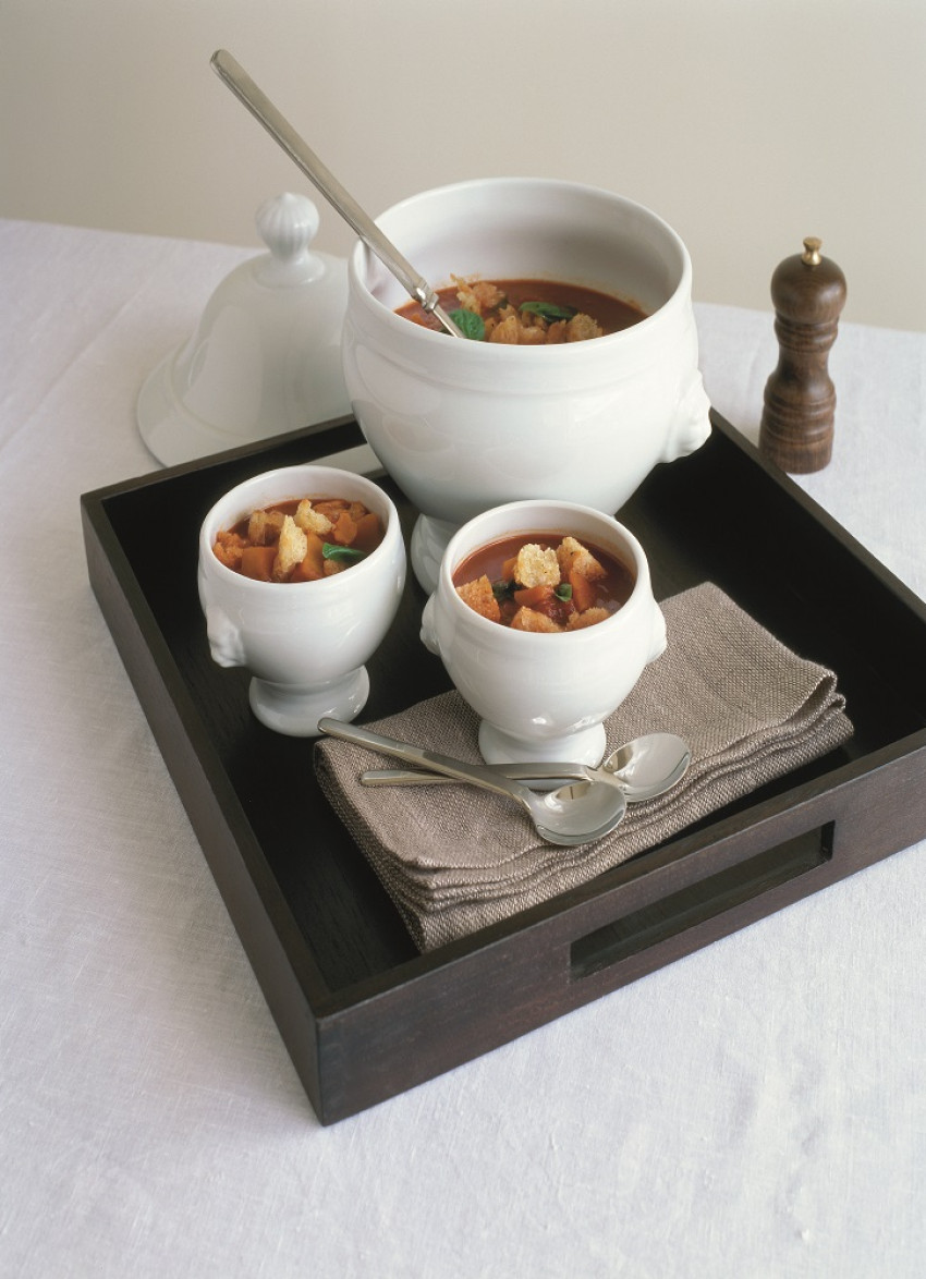 Roasted Tomato, Pumpkin and Bread Soup