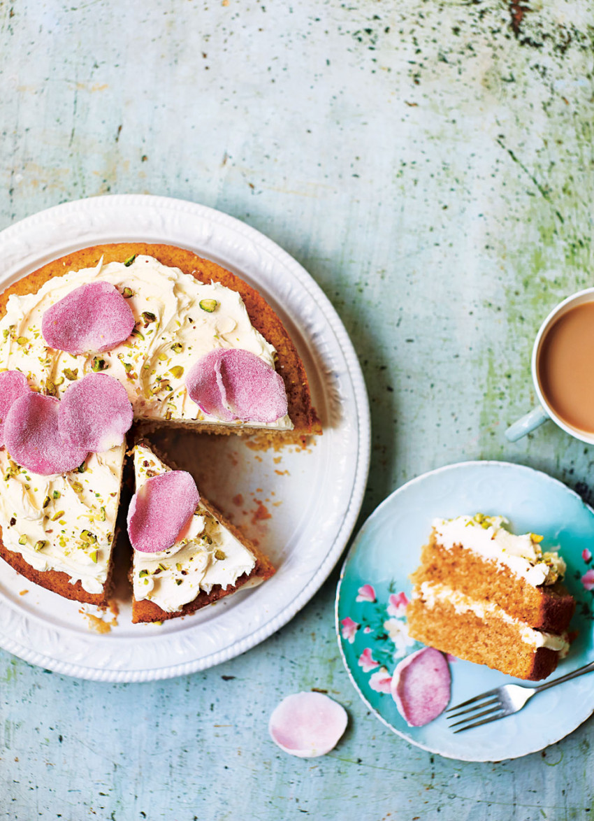 Rose and Pistachio Cake