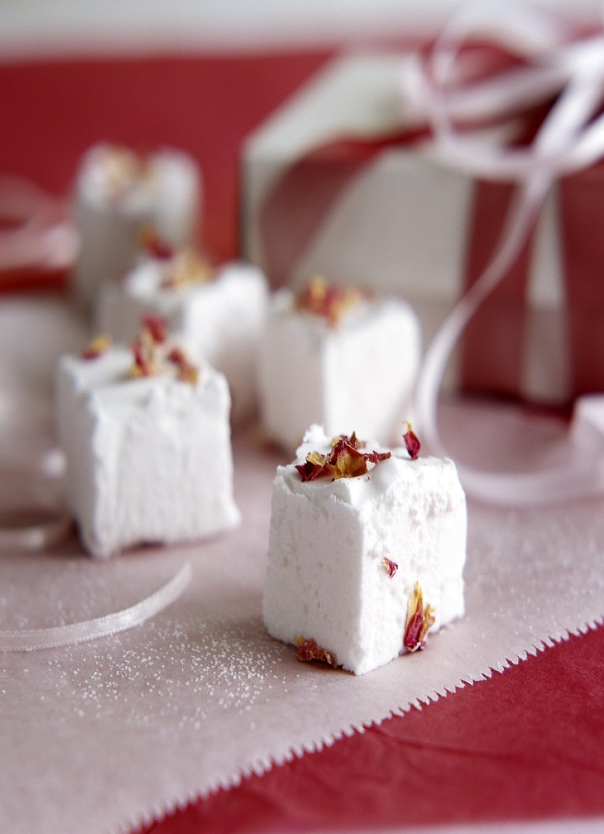 Rose Geranium Marshmallows