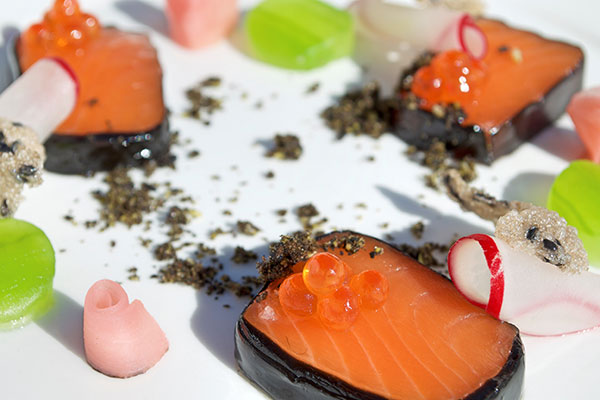 salmon degustation