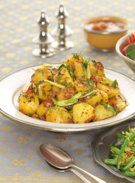 Sautéed Potatoes with Tomato, Cumin and Dill