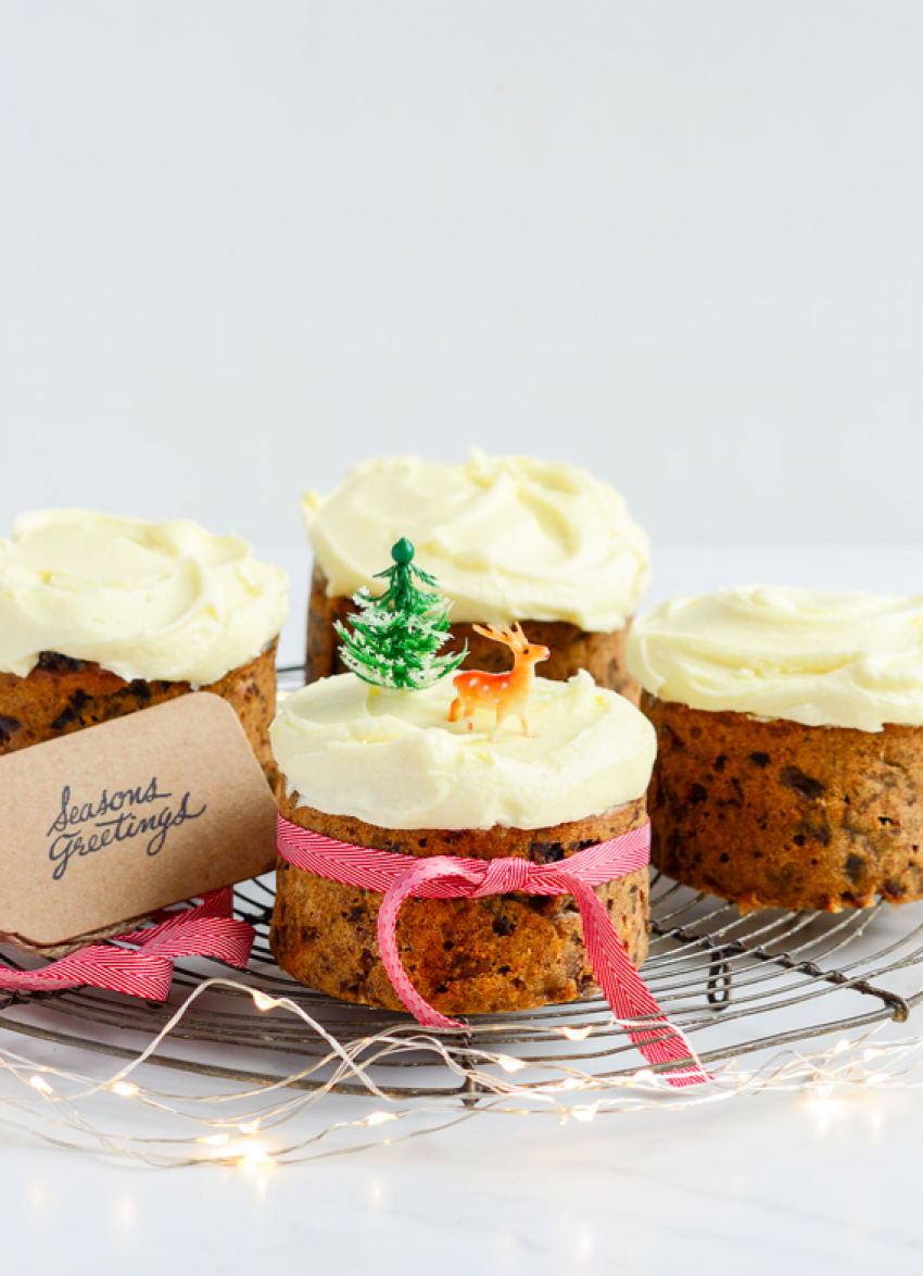 Cherry Brandy Mini Christmas Cakes - Renshaw Baking