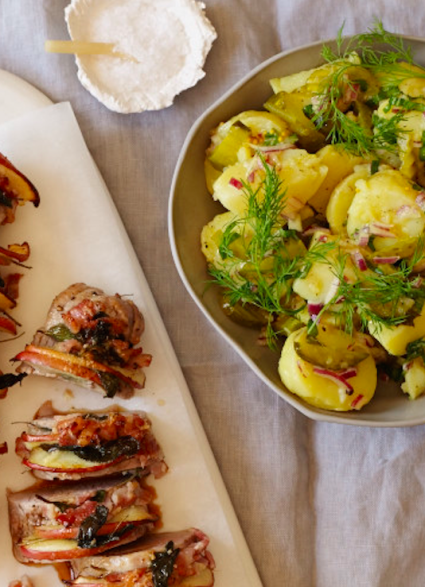 Zucchini Pickle and Potato Salad