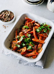 Maple and Paprika Roasted Carrots 