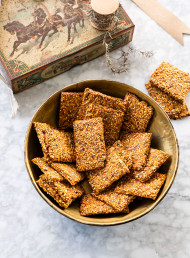 Smoked Paprika Seeded Crackers (gf)