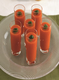 Spicy Tomato Gazpacho with Parsley Oil