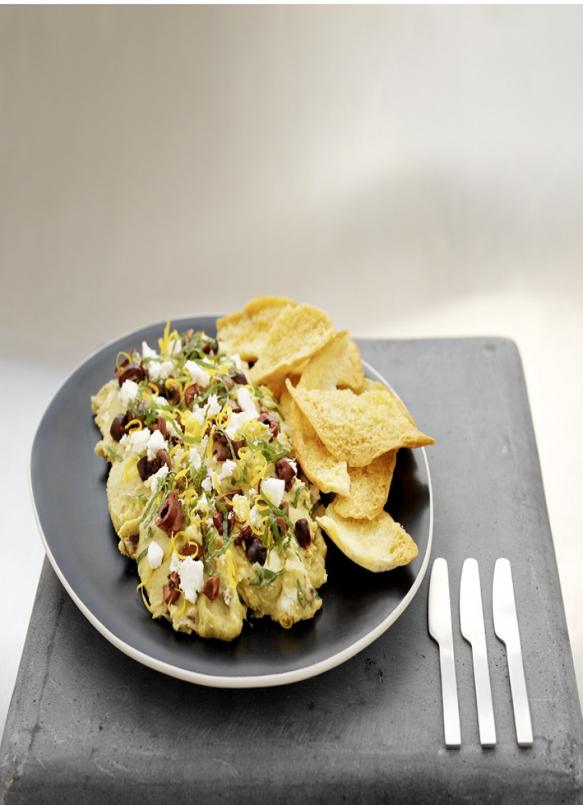 Split Pea Dip with Lemon and Feta