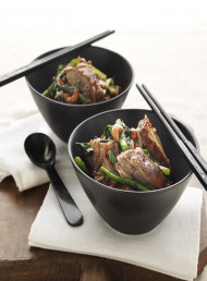Stir-fried Duck with Chilli and Choy Sum