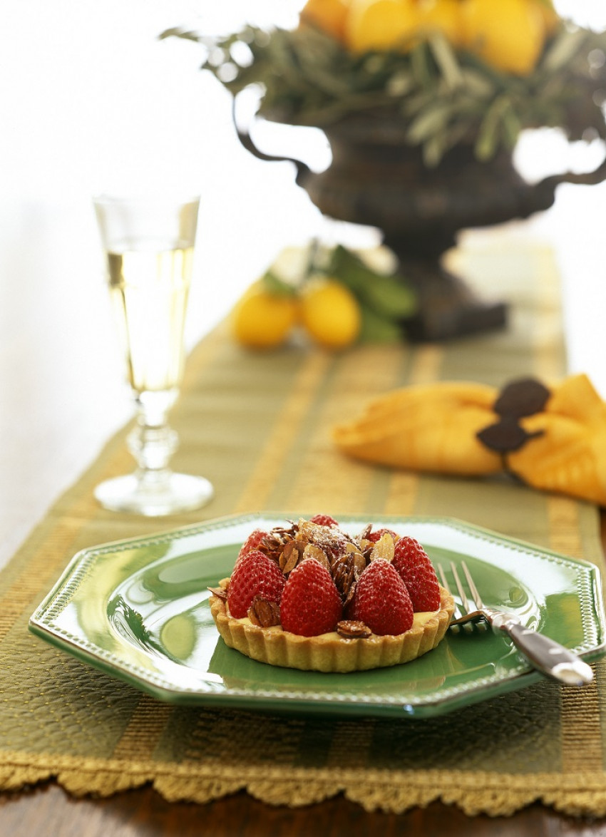 Strawberry and Almond Tarts