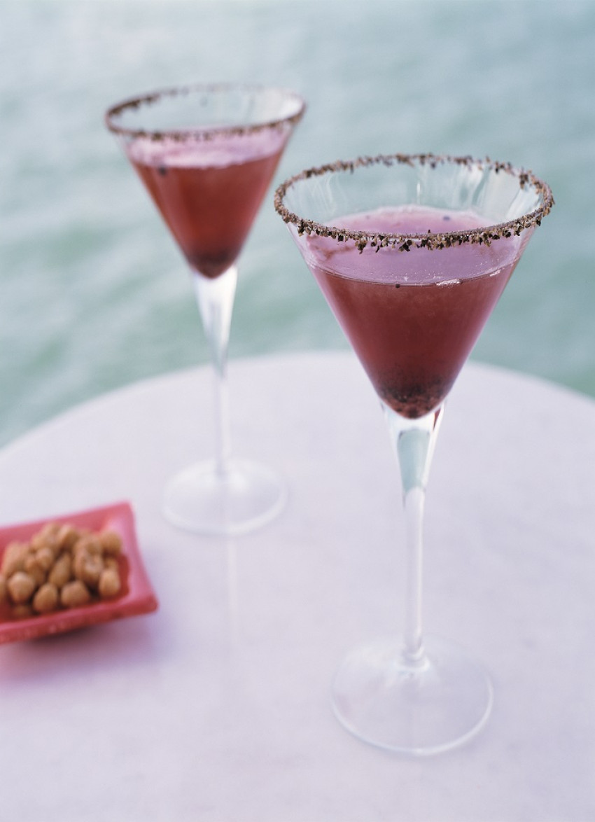 Strawberry Ginger and Black Pepper Martini