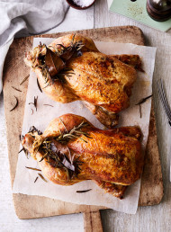 Roast Chicken with Boursin-Style Cheese