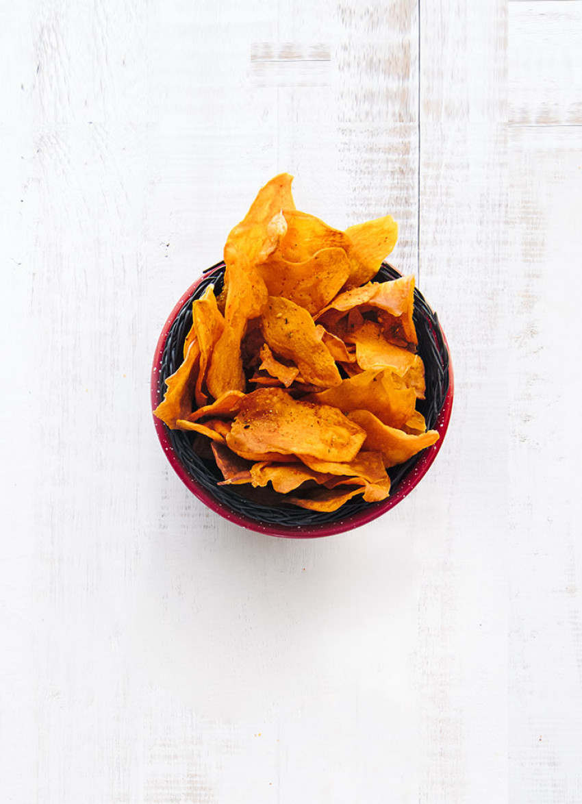 Sweet Potato Crisps with Togarashi