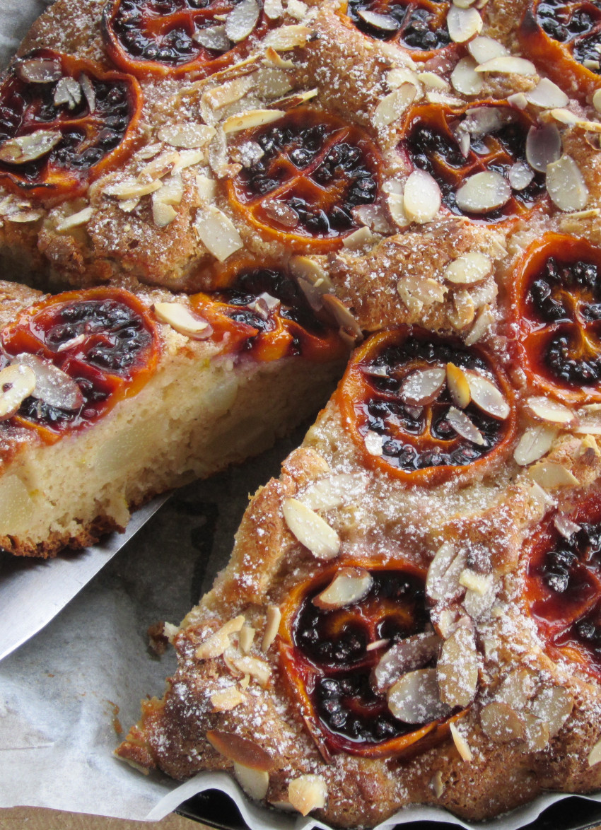 Tamarillo, Pear and Spice Cake