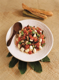 Tomato, Eggplant and Bocconcini Salad